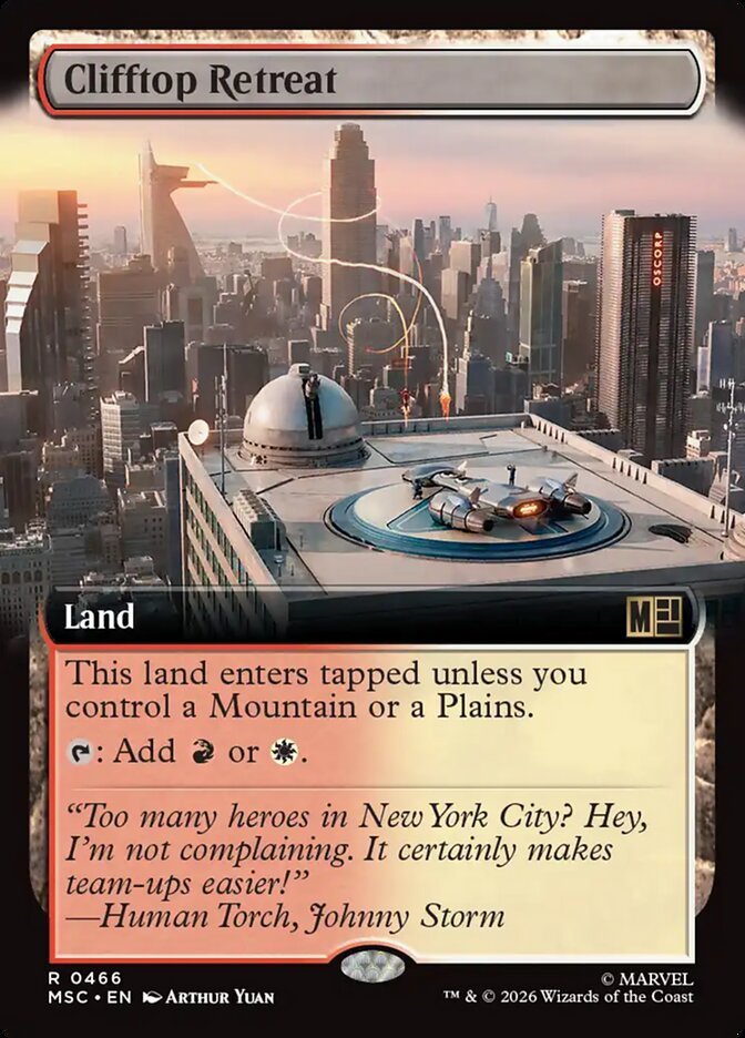 Clifftop Retreat 466 (Commander: Marvel Super Heroes) - Extended Art