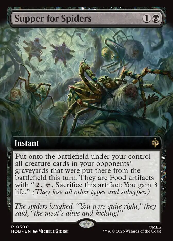 Supper for Spiders 300 (The Hobbit) - Extended Art Foil