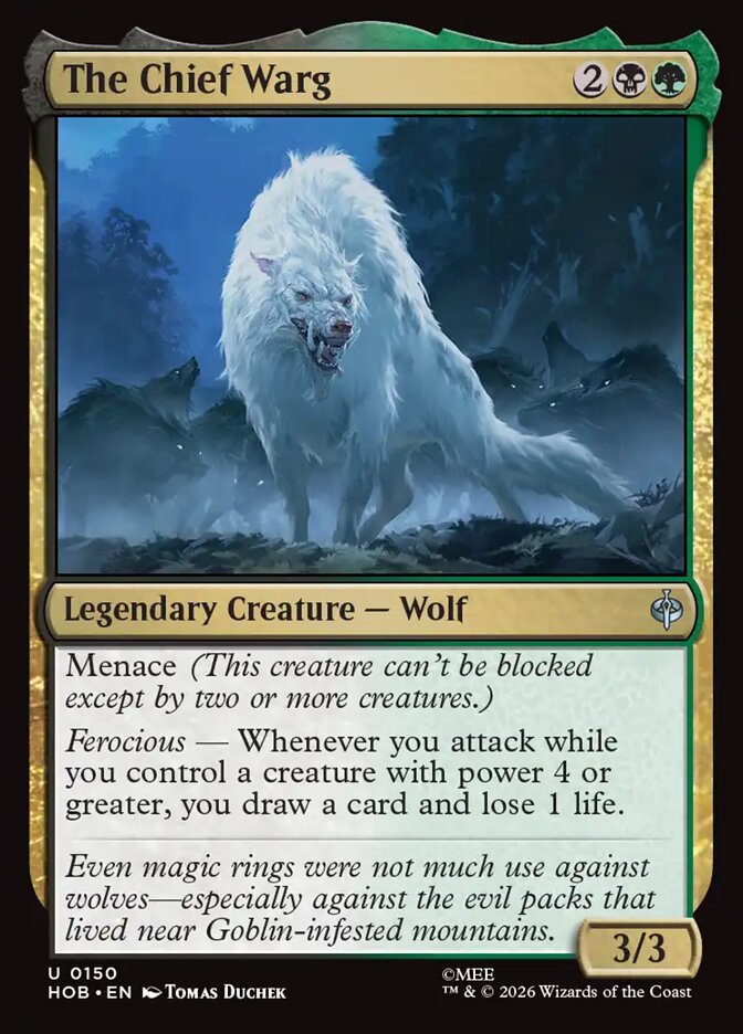 The Chief Warg 150 (The Hobbit) - Foil