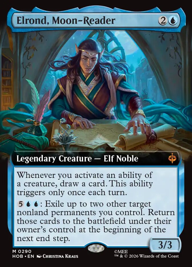 Elrond, Moon-Reader 290 (The Hobbit) - Extended Art Foil