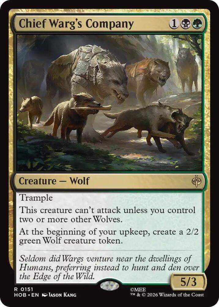 Chief Warg's Company 151 (The Hobbit) - Foil