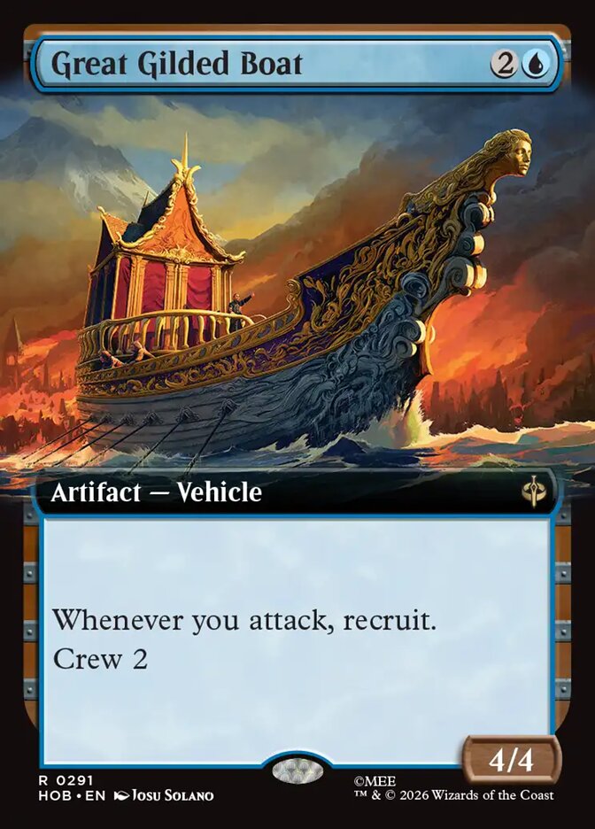 Great Gilded Boat 291 (The Hobbit) - Extended Art Foil