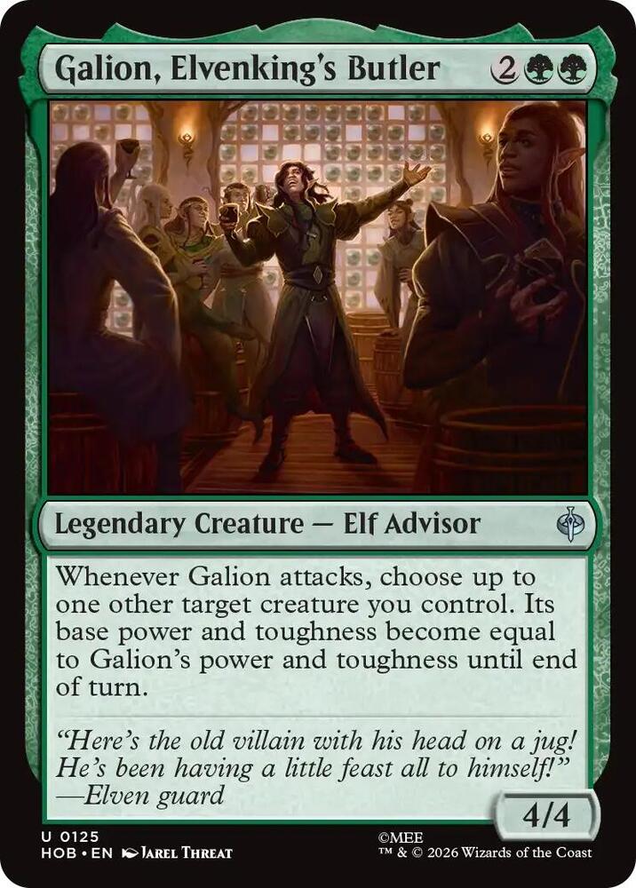 Galion, Elvenking's Butler 125 (The Hobbit)