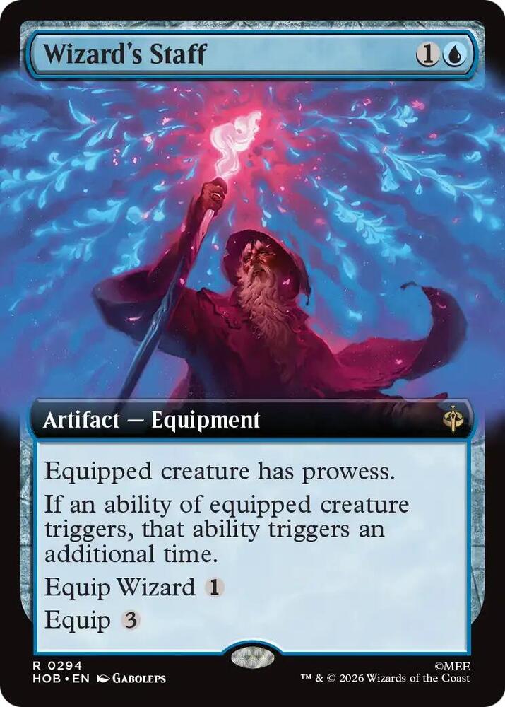 Wizard's Staff 294 (The Hobbit) - Extended Art Foil