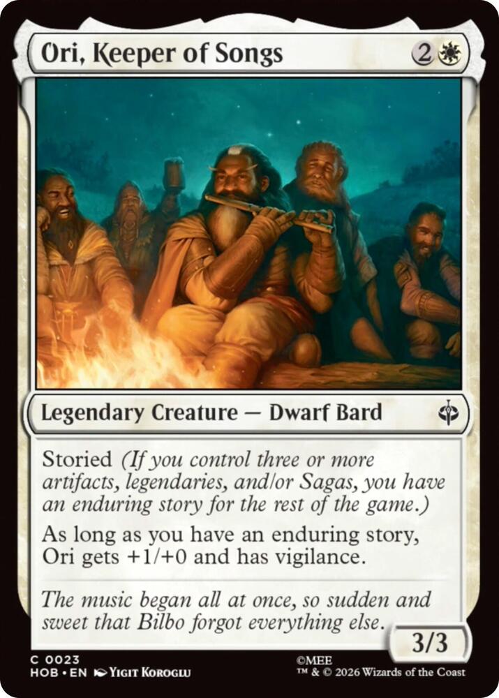 Ori, Keeper of Songs 23 (The Hobbit)