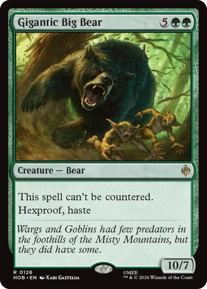 Gigantic Big Bear 126 (The Hobbit)