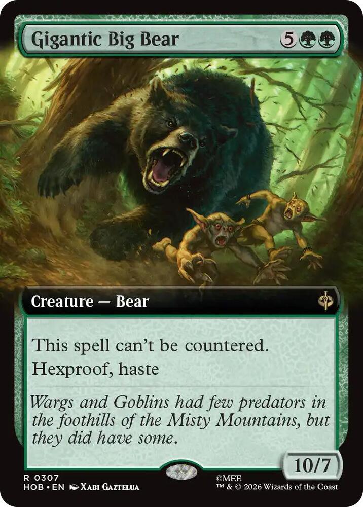 Gigantic Big Bear 307 (The Hobbit) - Extended Art Foil