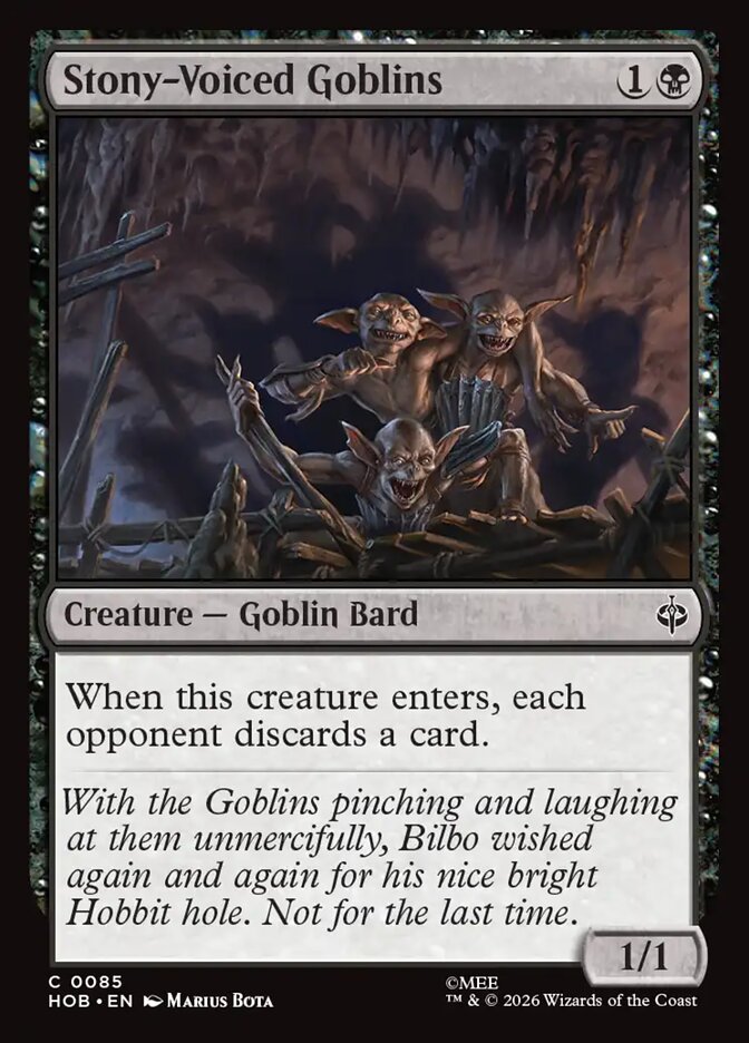 Stony-Voiced Goblins 85 (The Hobbit)
