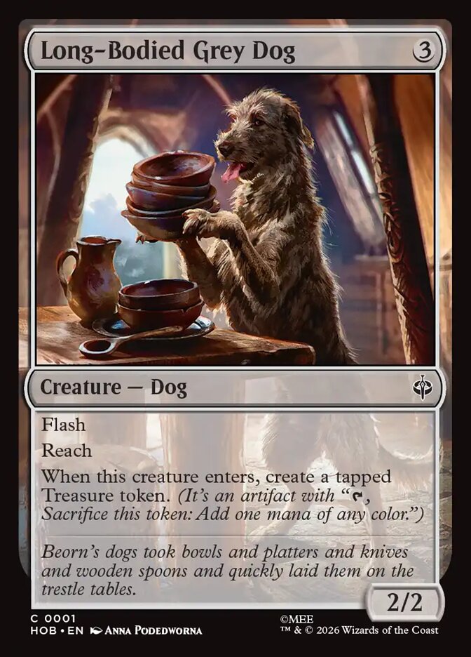 Long-Bodied Grey Dog 1 (The Hobbit)