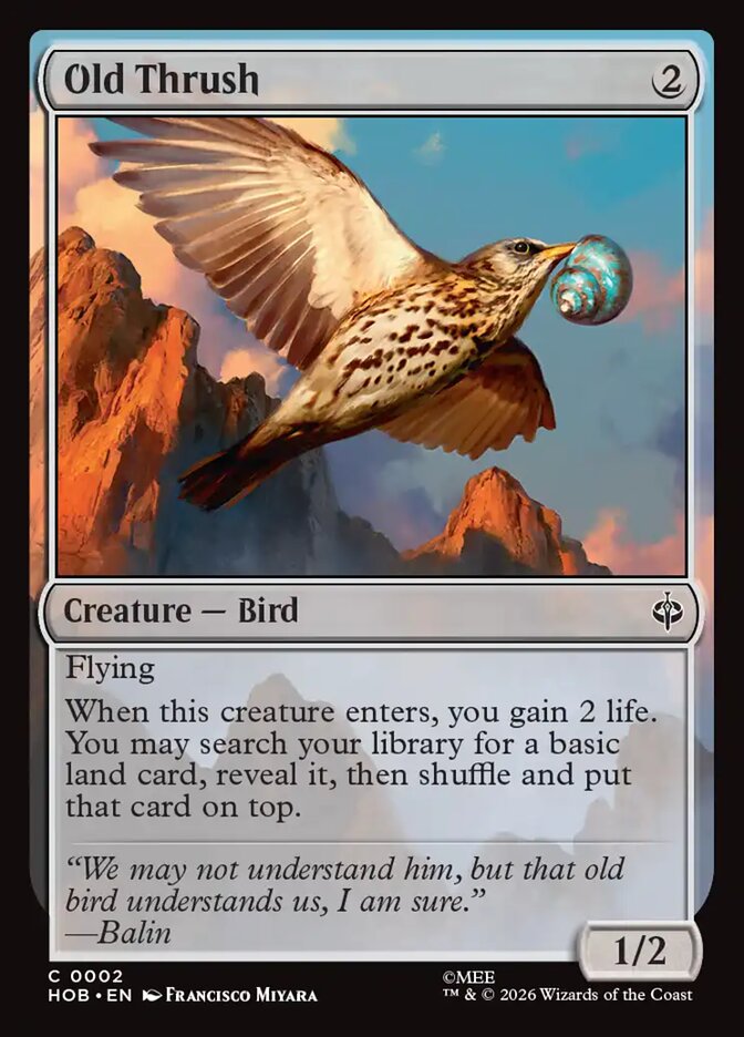 Old Thrush 2 (The Hobbit) - Foil