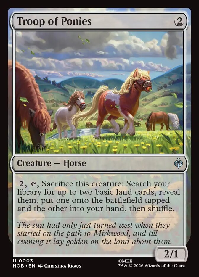 Troop of Ponies 3 (The Hobbit) - Foil