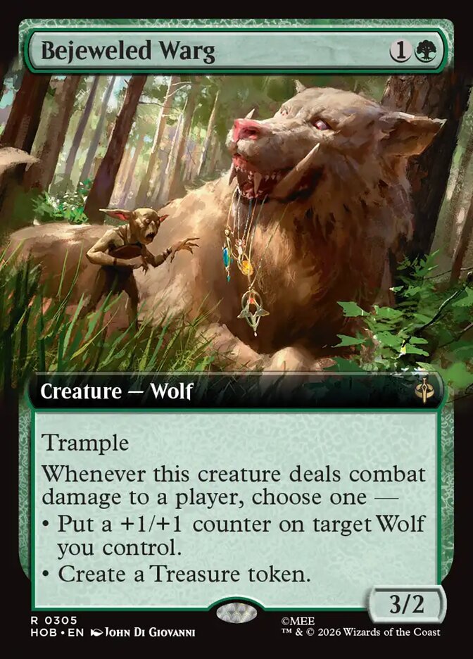 Bejeweled Warg 305 (The Hobbit) - Extended Art