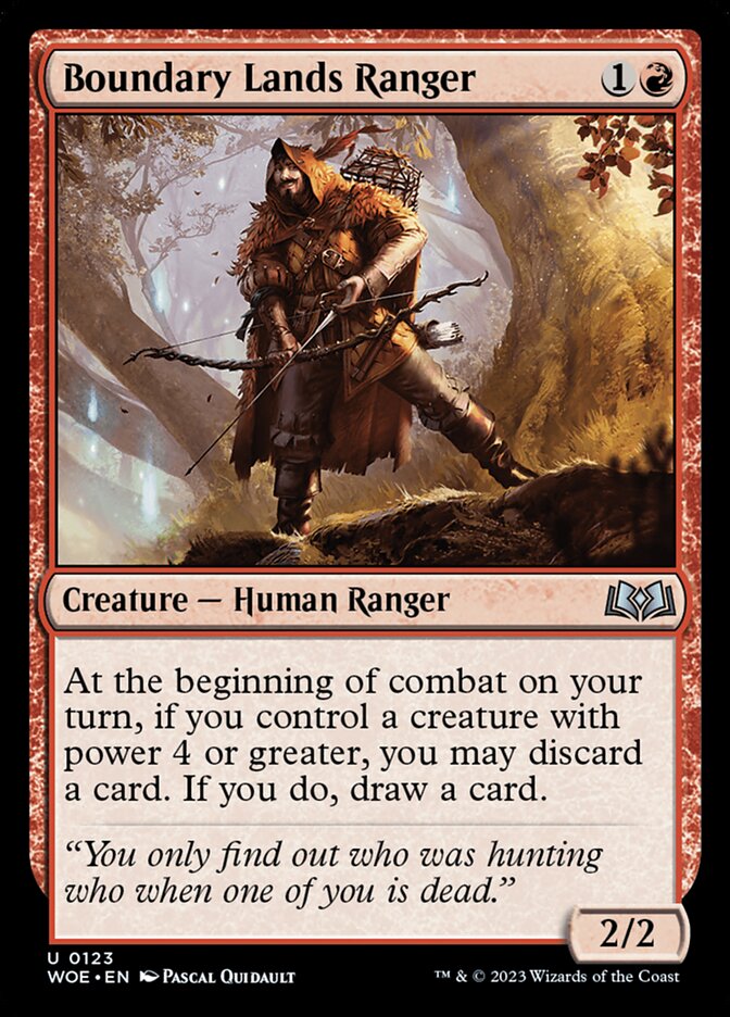 Boundary Lands Ranger 123 (Wilds of Eldraine)