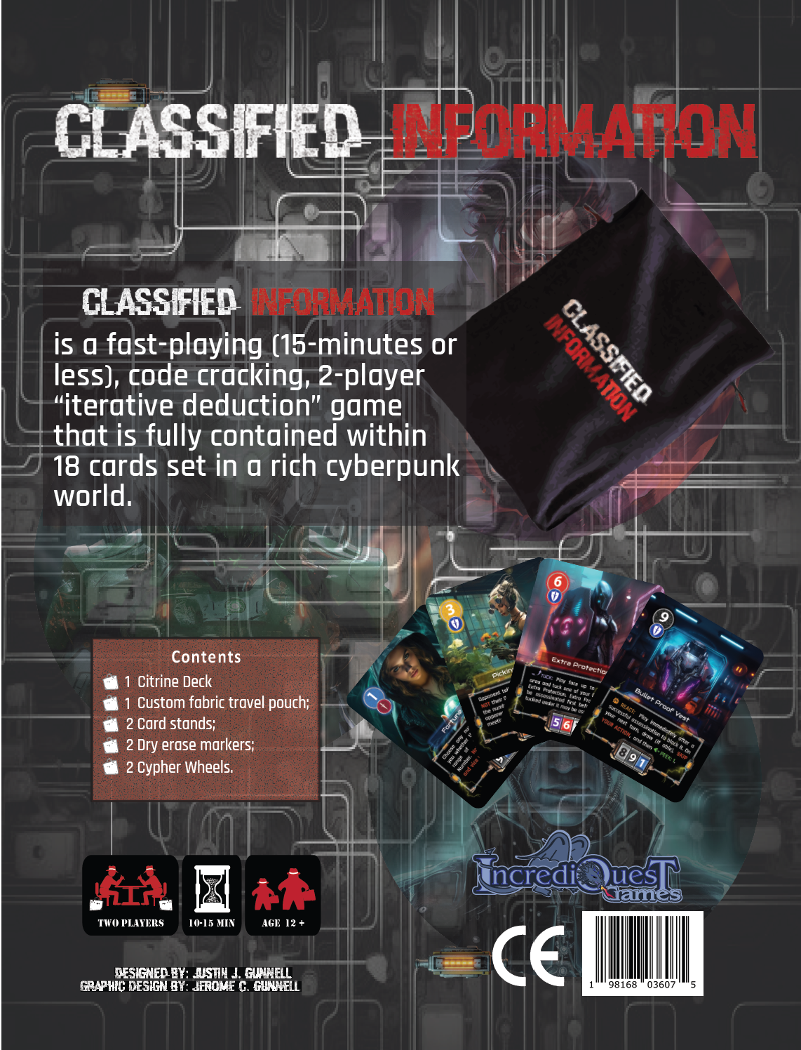 IncrediQuest Games Classified Information (Clamshell) Card Game