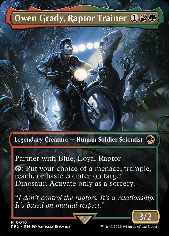 Owen Grady, Raptor Trainer 16 (Universes Beyond: Jurassic World Collection) - Borderless