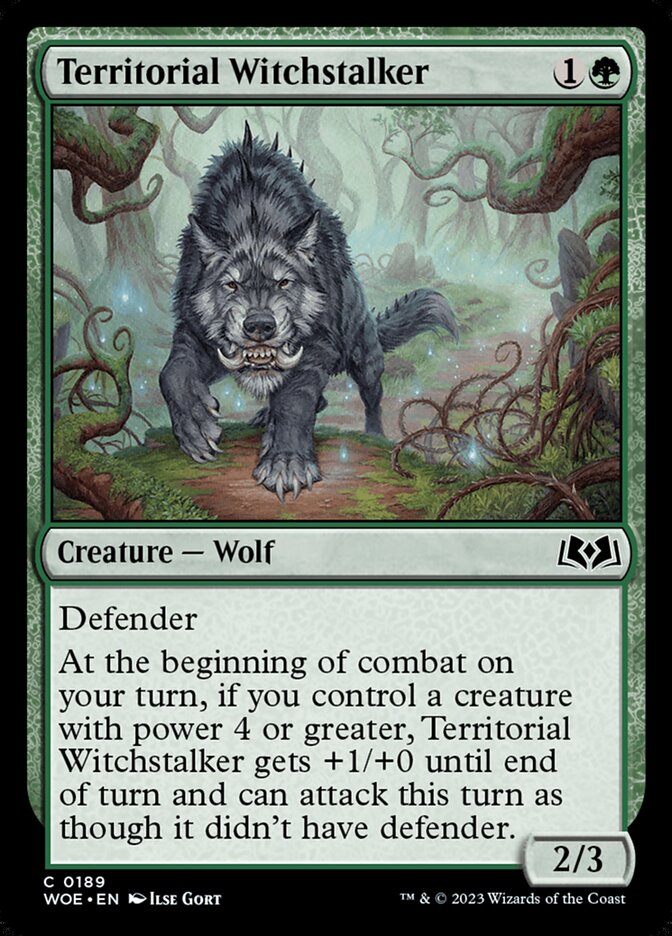 Territorial Witchstalker 189/276 (Wilds of Eldraine) - Foil