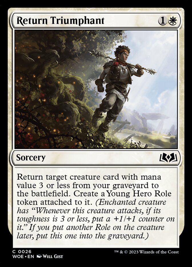 Return Triumphant 26/276 (Wilds of Eldraine) - Foil