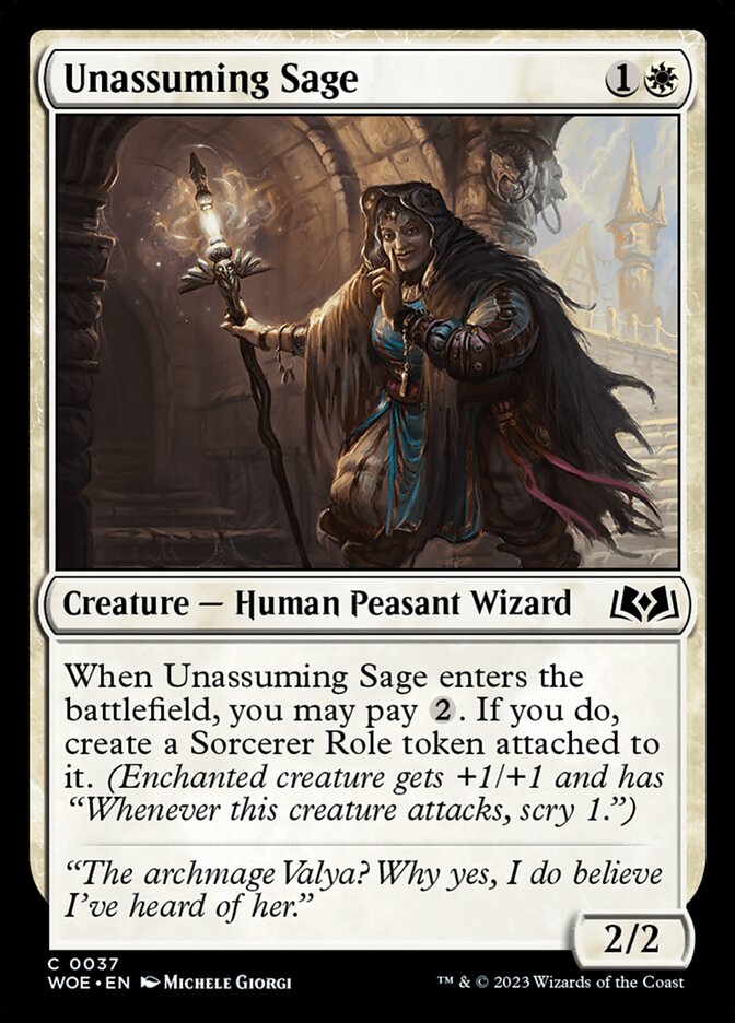 Unassuming Sage 37/276 (Wilds of Eldraine)