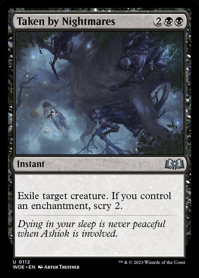 Taken by Nightmares 112/276 (Wilds of Eldraine) - Foil