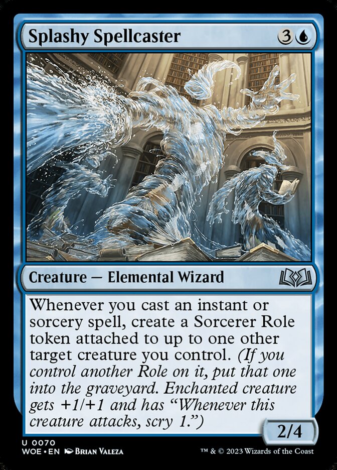 Splashy Spellcaster 70/276 (Wilds of Eldraine) - Foil