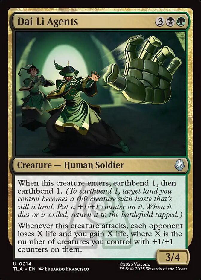 Dai Li Agents 214/286 (Avatar: The Last Airbender) - Foil