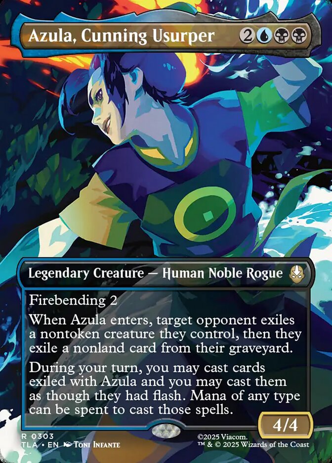 Azula, Cunning Usurper 303/286 (Avatar: The Last Airbender) - Borderless
