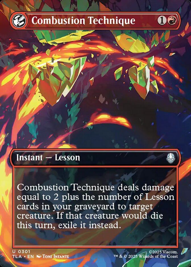 Combustion Technique 301/286 (Avatar: The Last Airbender) - Borderless Foil