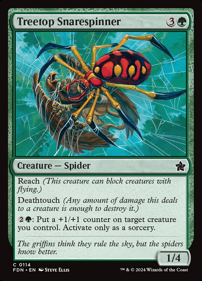 Treetop Snarespinner 114/291 (Foundations) - Foil