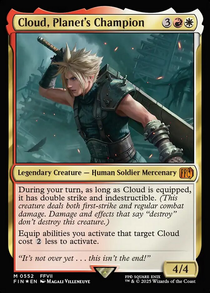 Cloud, Planet's Champion 552/309 (FINAL FANTASY) - Foil