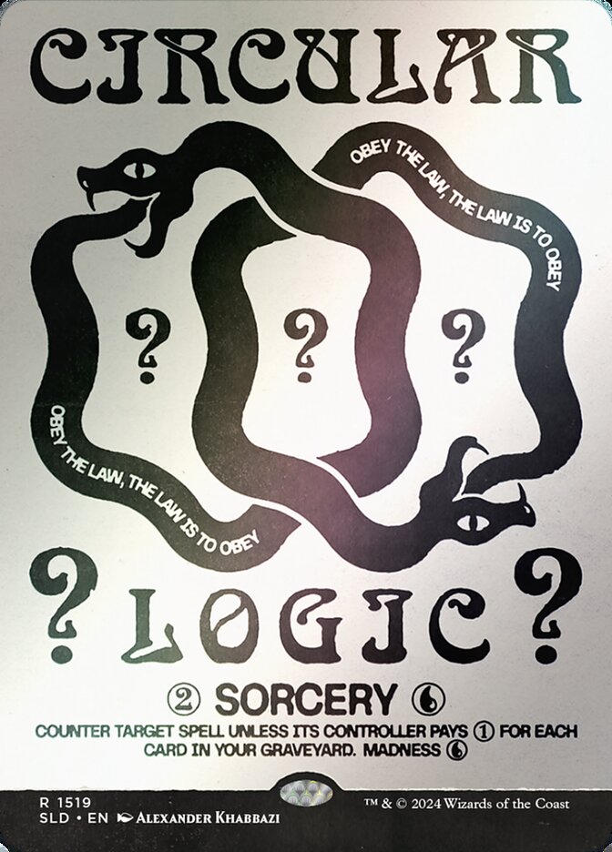 Circular Logic 1519 (Secret Lair Drop Series) - Borderless Rainbow Foil