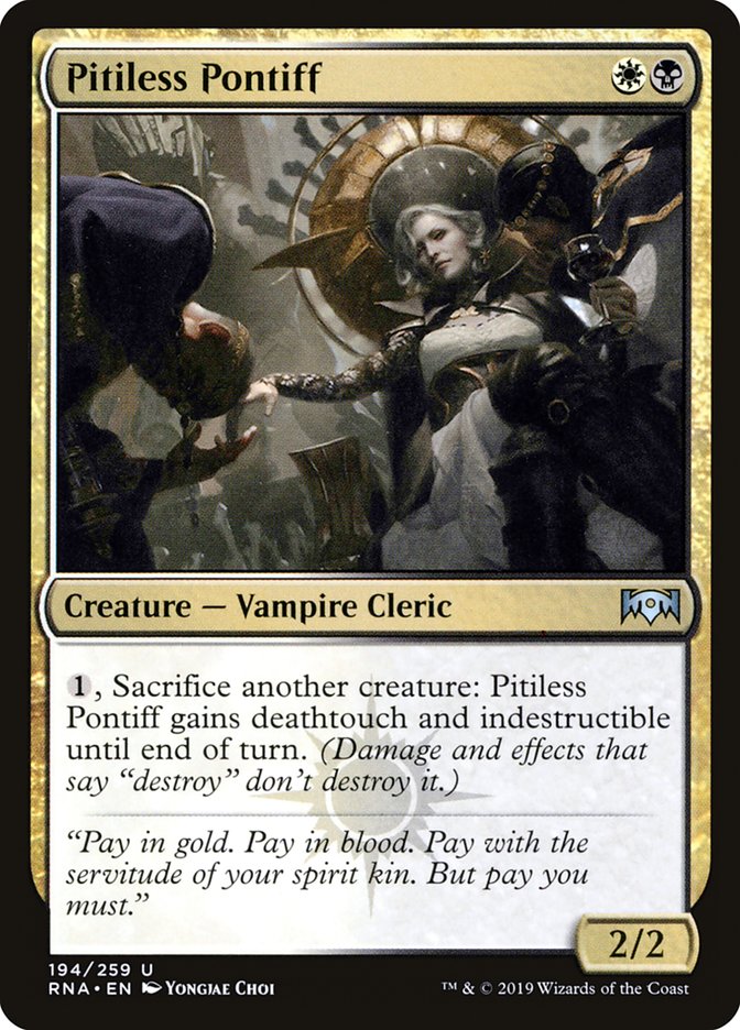 Pitiless Pontiff 194/259 (Ravnica Allegiance)
