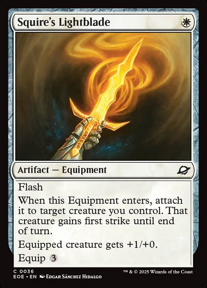 Squire's Lightblade 36/276 (Edge of Eternities) - Foil