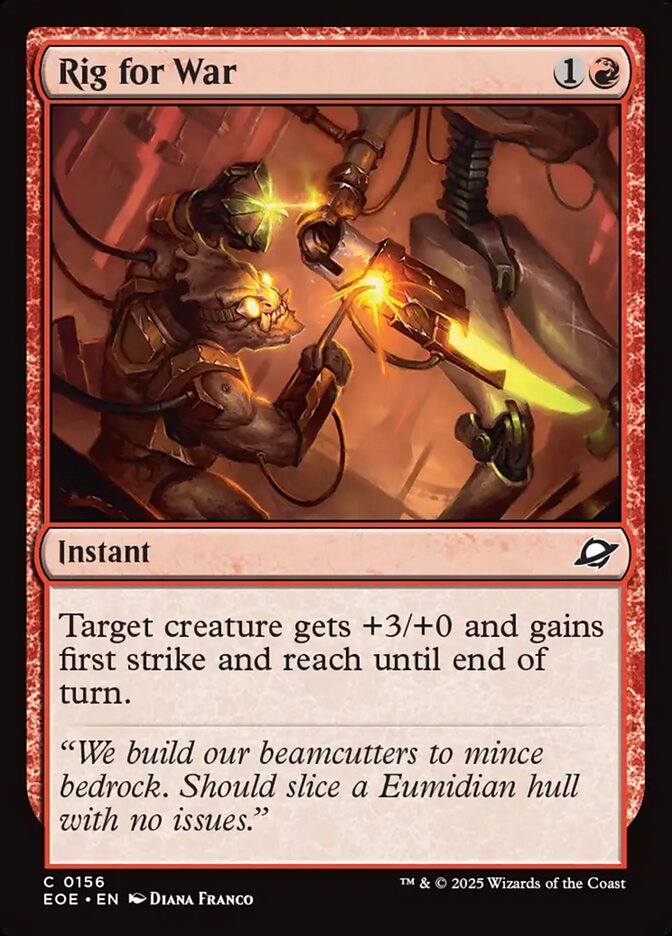 Rig for War 156/276 (Edge of Eternities) - Foil