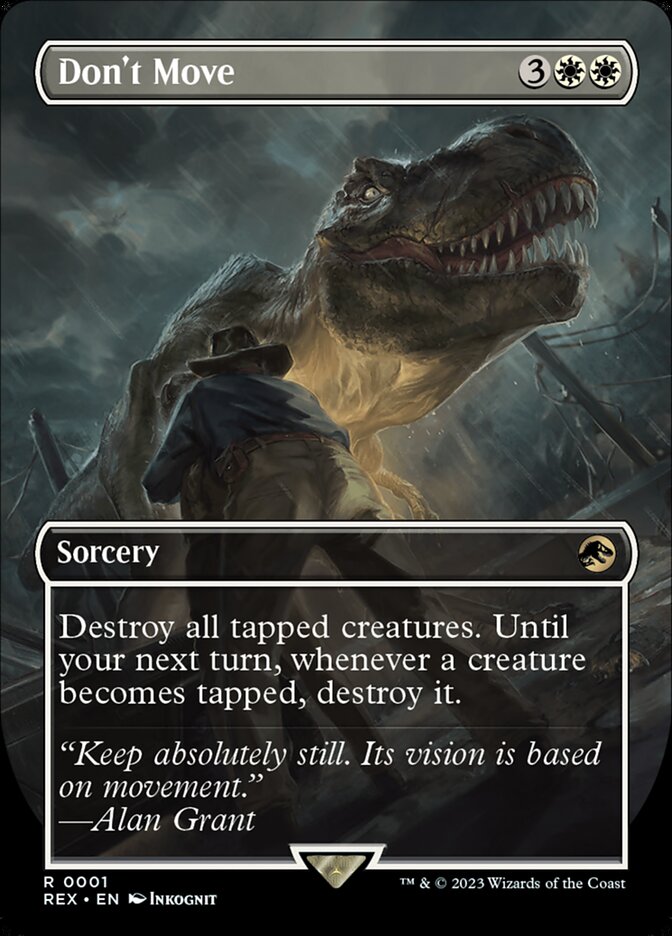Don't Move 1/26 (Universes Beyond: Jurassic World Collection) - Borderless