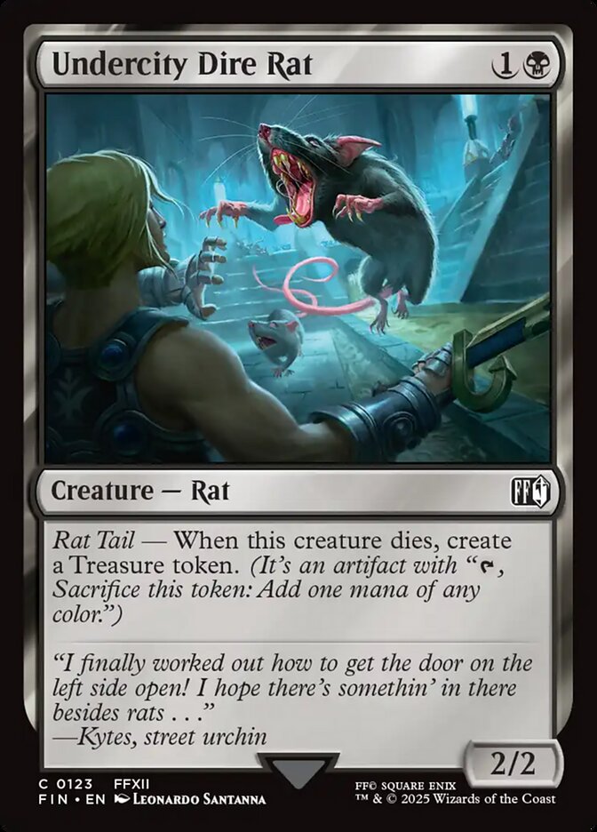 Undercity Dire Rat 123/309 (FINAL FANTASY) - Foil