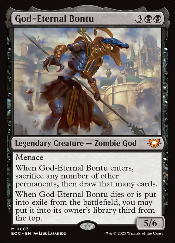 God-Eternal Bontu 83/191 (Commander: Edge of Eternities)
