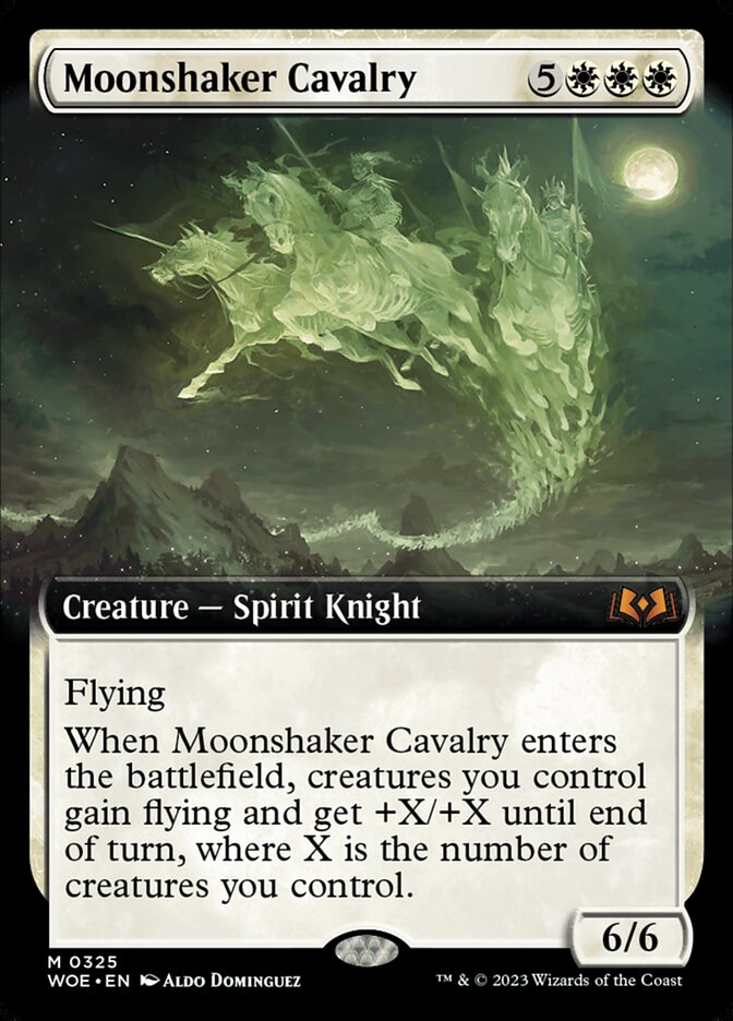 Moonshaker Cavalry 325/276 (Wilds of Eldraine) - Extended Art