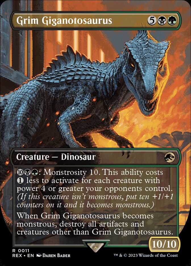 Grim Giganotosaurus 11 (Universes Beyond: Jurassic World Collection) - Borderless Foil