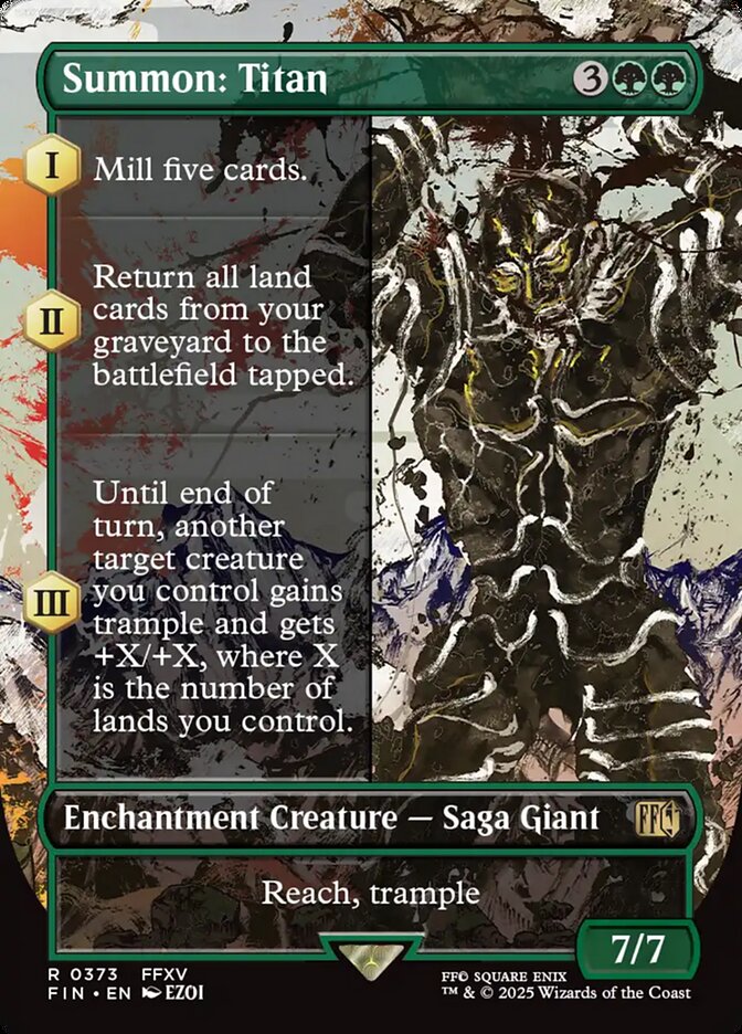 Summon: Titan 373/309 (FINAL FANTASY) - Borderless
