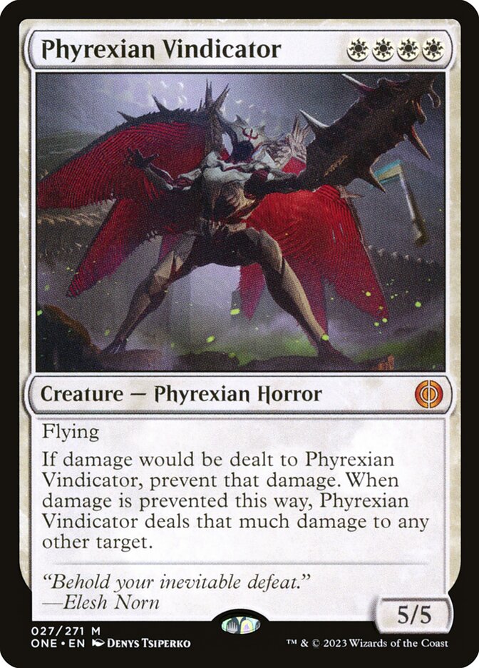 Phyrexian Vindicator 27 (Phyrexia: All Will Be One) - Foil