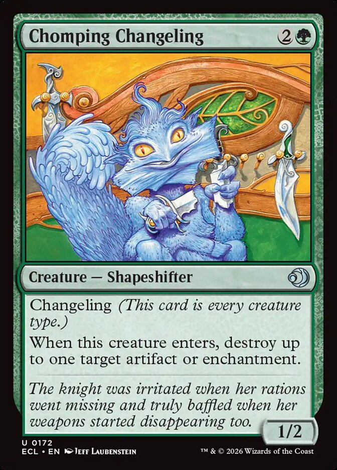 Chomping Changeling 172 (Lorwyn Eclipsed) - Foil