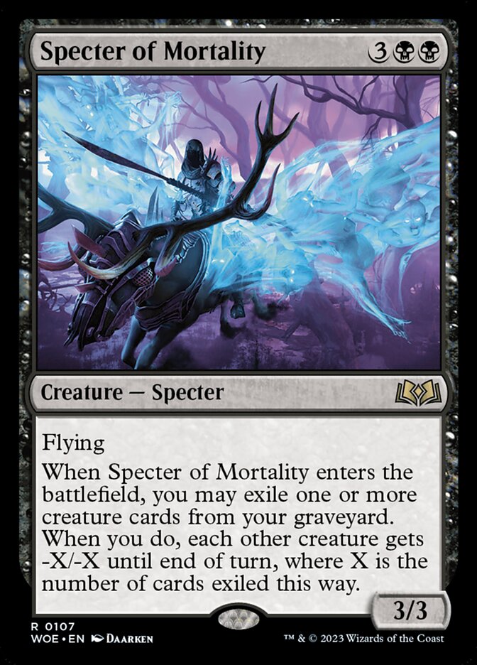Specter of Mortality 107 (Wilds of Eldraine) - Foil