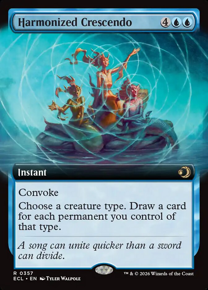 Harmonized Crescendo 357/273 (Lorwyn Eclipsed) - Extended Art