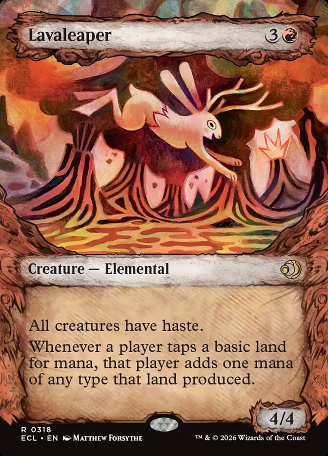 Lavaleaper 318 (Lorwyn Eclipsed) - Showcase Foil