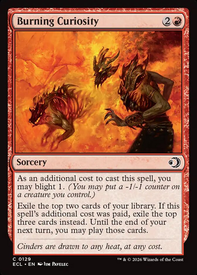 Burning Curiosity 129/273 (Lorwyn Eclipsed) - Foil