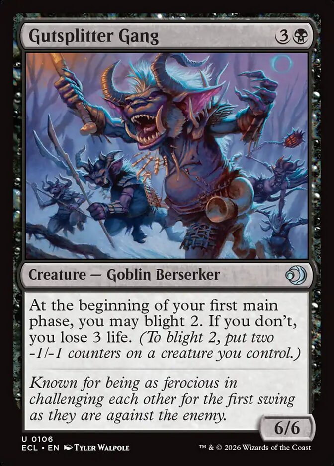 Gutsplitter Gang 106/273 (Lorwyn Eclipsed) - Foil