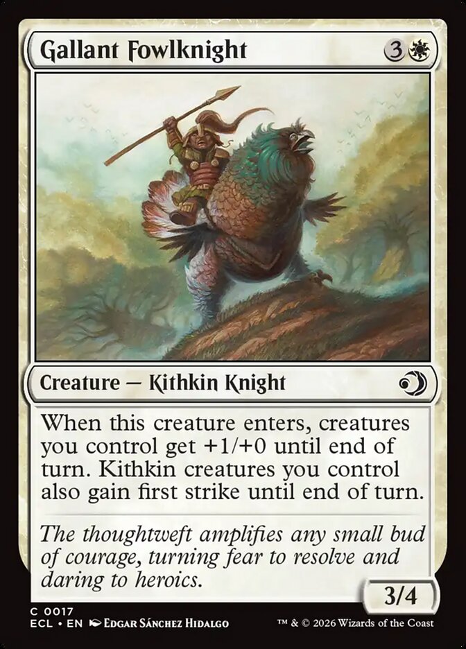 Gallant Fowlknight 17 (Lorwyn Eclipsed) - Foil