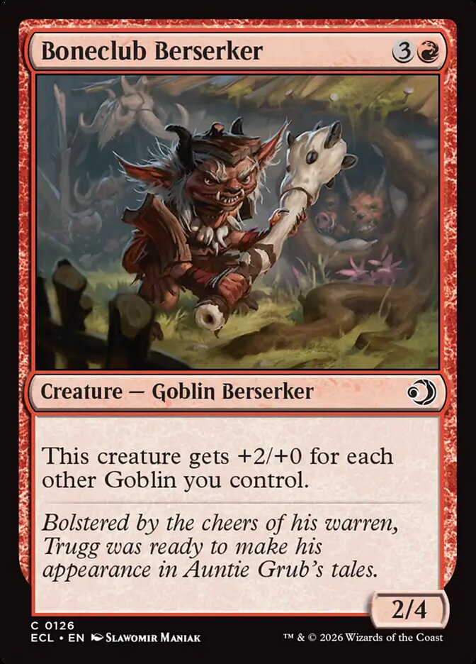 Boneclub Berserker 126 (Lorwyn Eclipsed) - Foil