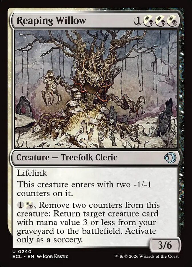 Reaping Willow 240/273 (Lorwyn Eclipsed) - Foil