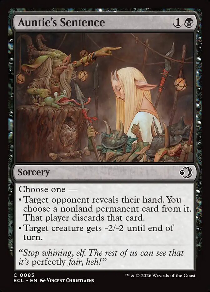 Auntie's Sentence 85/273 (Lorwyn Eclipsed) - Foil